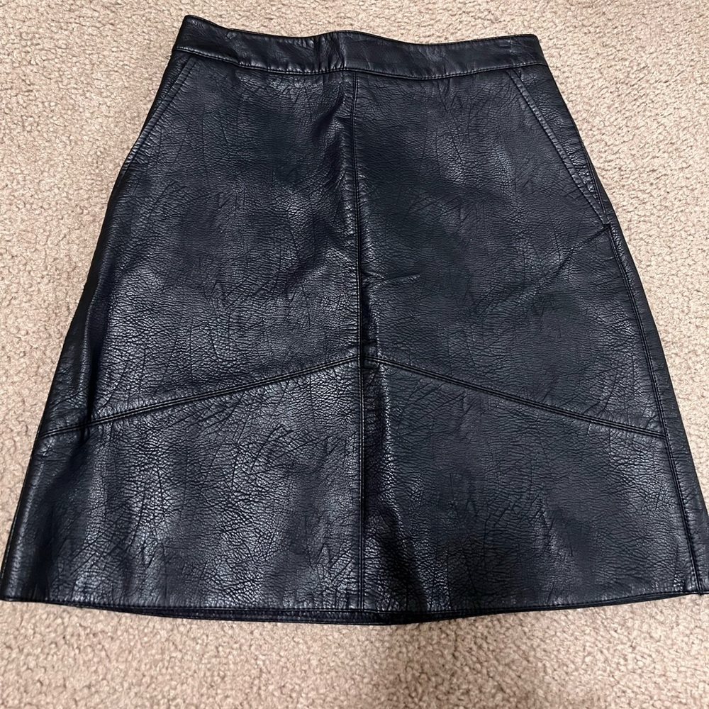 Zara leather skirt